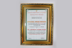 ASHANTI BUSINESS LEADERS AWARD SPECIAL GOLD AWARD